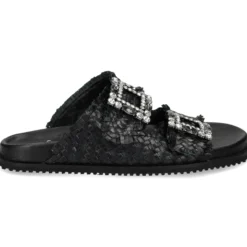 BEFREE Sandalias planas de Mujer VICKY-271 NEGRO