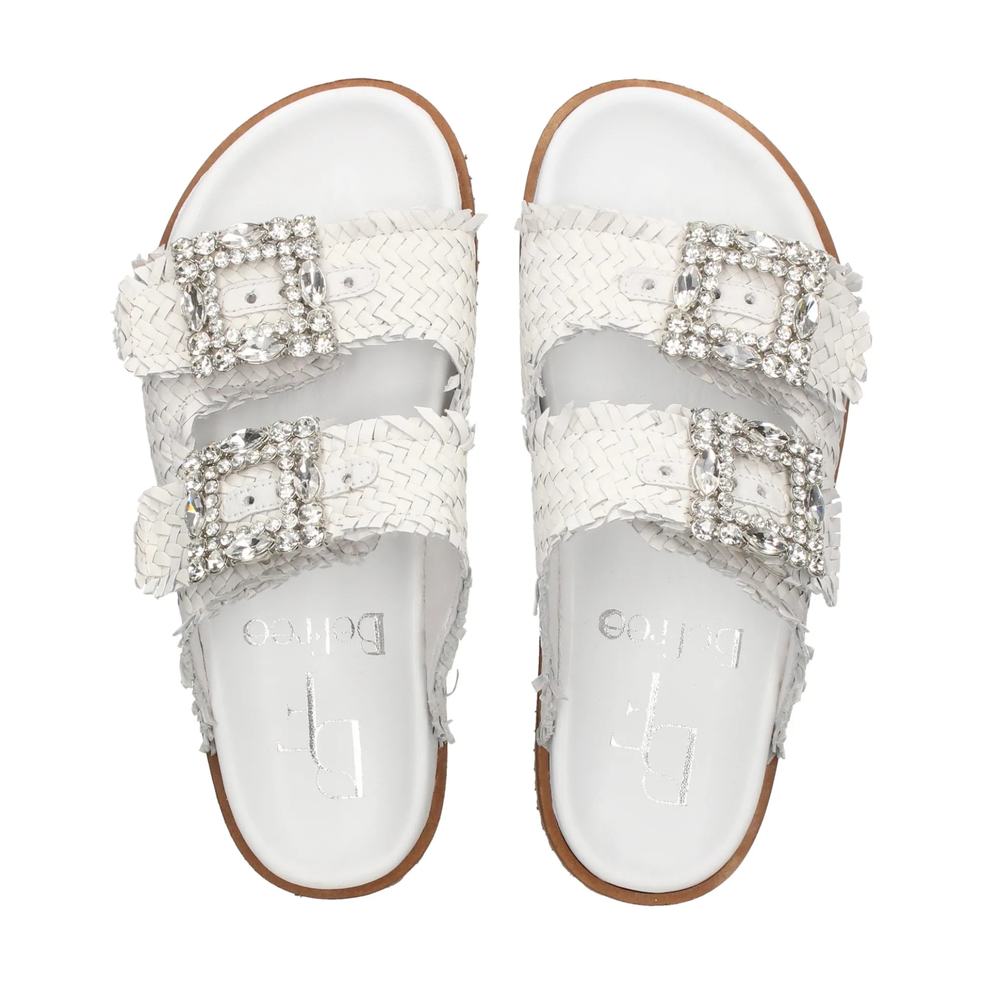 BEFREE Sandalias planas de Mujer VICKY-271 BLANCO