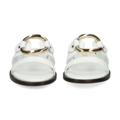 BEFREE Sandalias planas de Mujer NICE-110 BLANCO