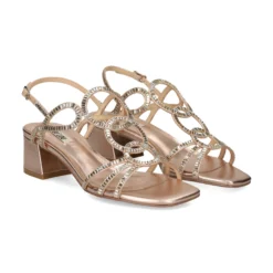 BIBI LOU Sandalias con tacón de Mujer 586Z00VK STONE - COBRE