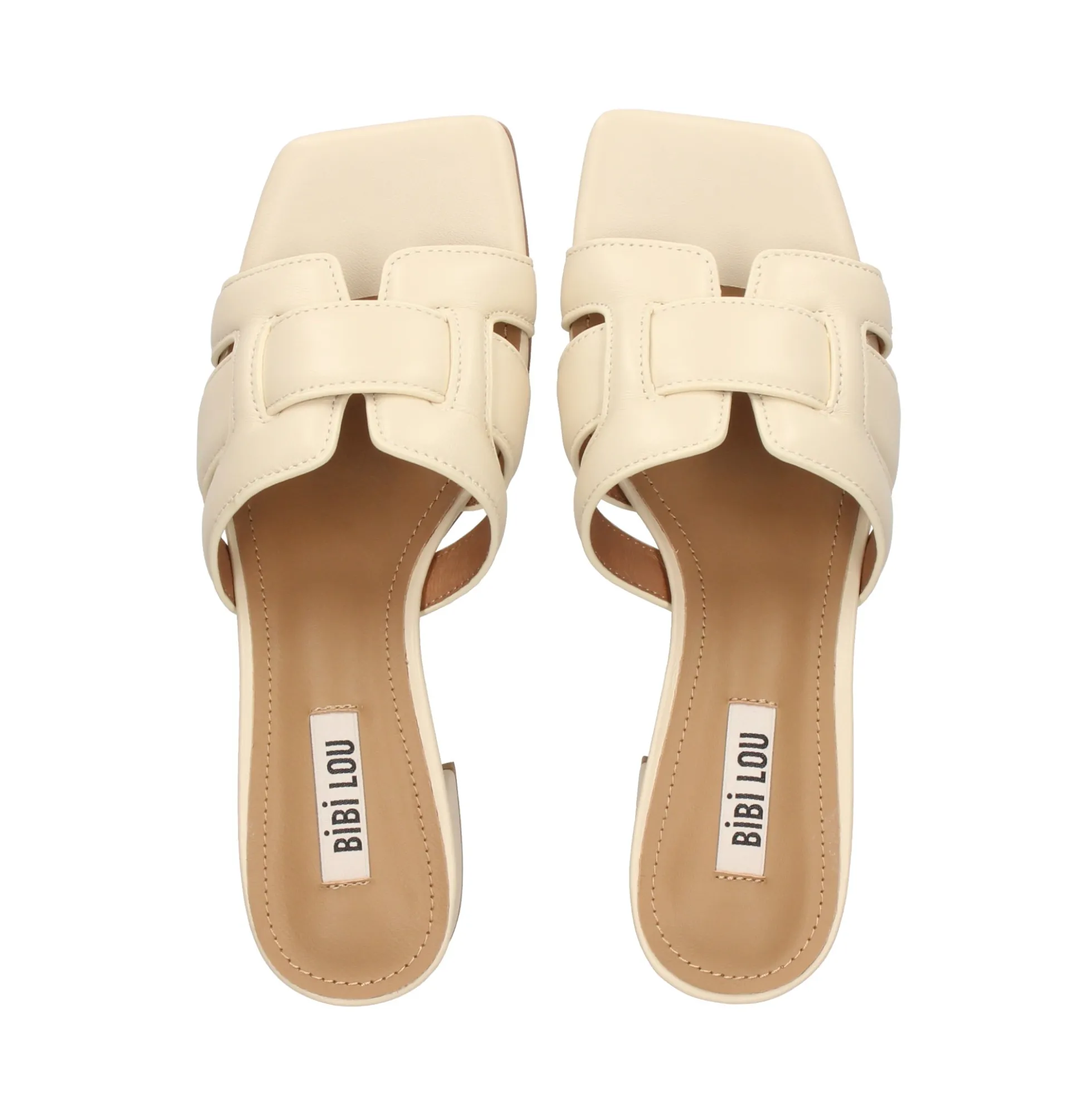 BIBI LOU Sandalias con tacón de Mujer 761Z10VK OFF WHITE