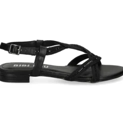 BIBI LOU Sandalias planas de Mujer 820Z94HG NEGRO