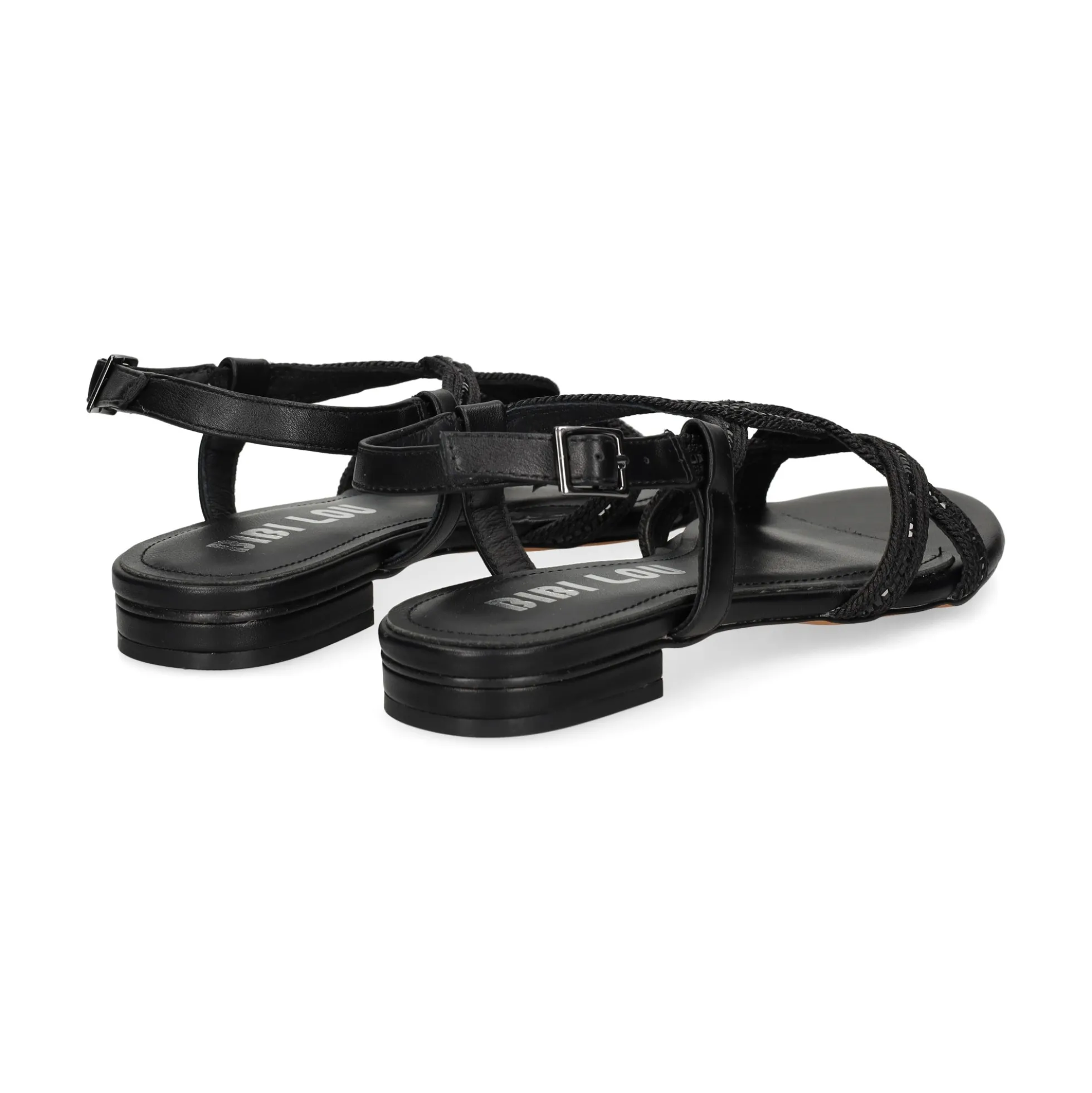 BIBI LOU Sandalias planas de Mujer 820Z94HG NEGRO