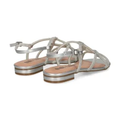 BIBI LOU Sandalias planas de Mujer 859Z00HG PLATA