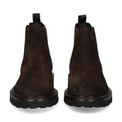 BOSS Botines de Hombre Julyo_Cheb_sde 202 Dark Brown