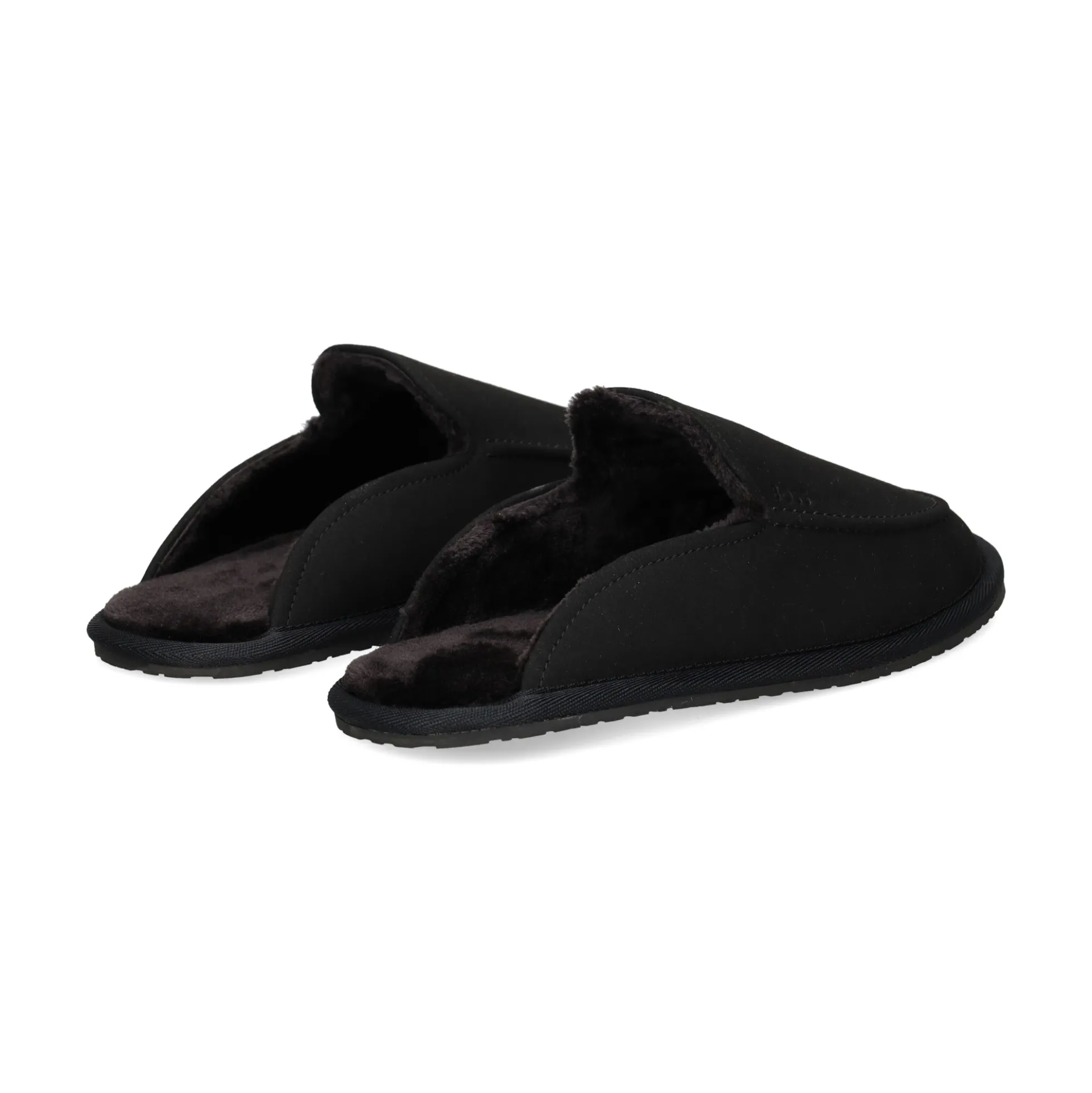 BOSS Pantuflas de Hombre Home_Mule_msfr 001 NEGRO