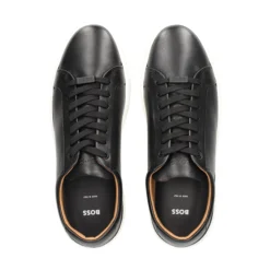 BOSS Zapatillas de Hombre Gary_Tenn_nalu_N 001 NEGRO