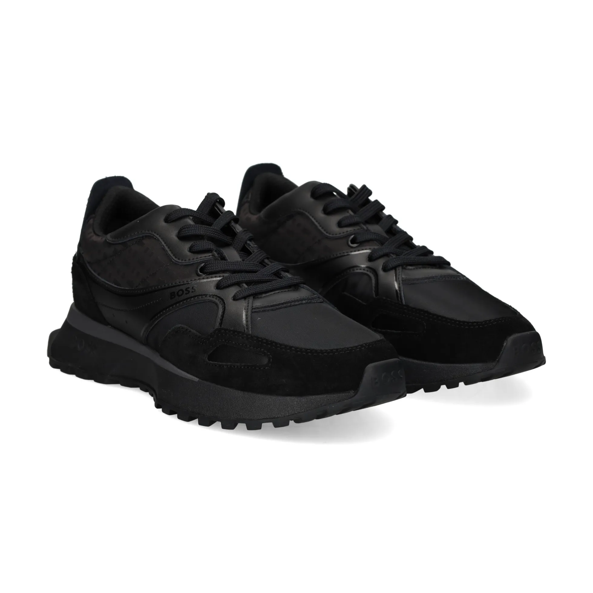BOSS Zapatillas de Hombre Jonah_Runn_mxmnN 005 BLACK