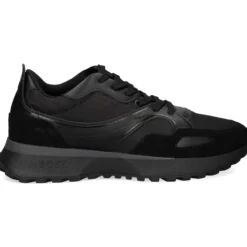 BOSS Zapatillas de Hombre Jonah_Runn_mxmnN 005 BLACK