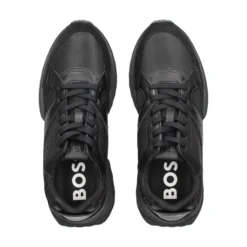 BOSS Zapatillas de Hombre Jonah_Runn_mxmnN 005 BLACK