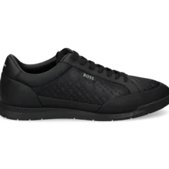 BOSS Zapatillas de Hombre Nitan_Tenn_mn 005 BLACK