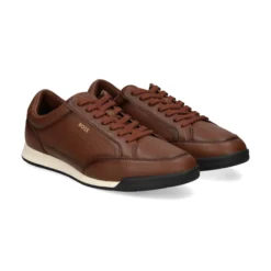 BOSS Zapatillas de Hombre Nitan_Lowp_bu 210 MEDIUM BROW