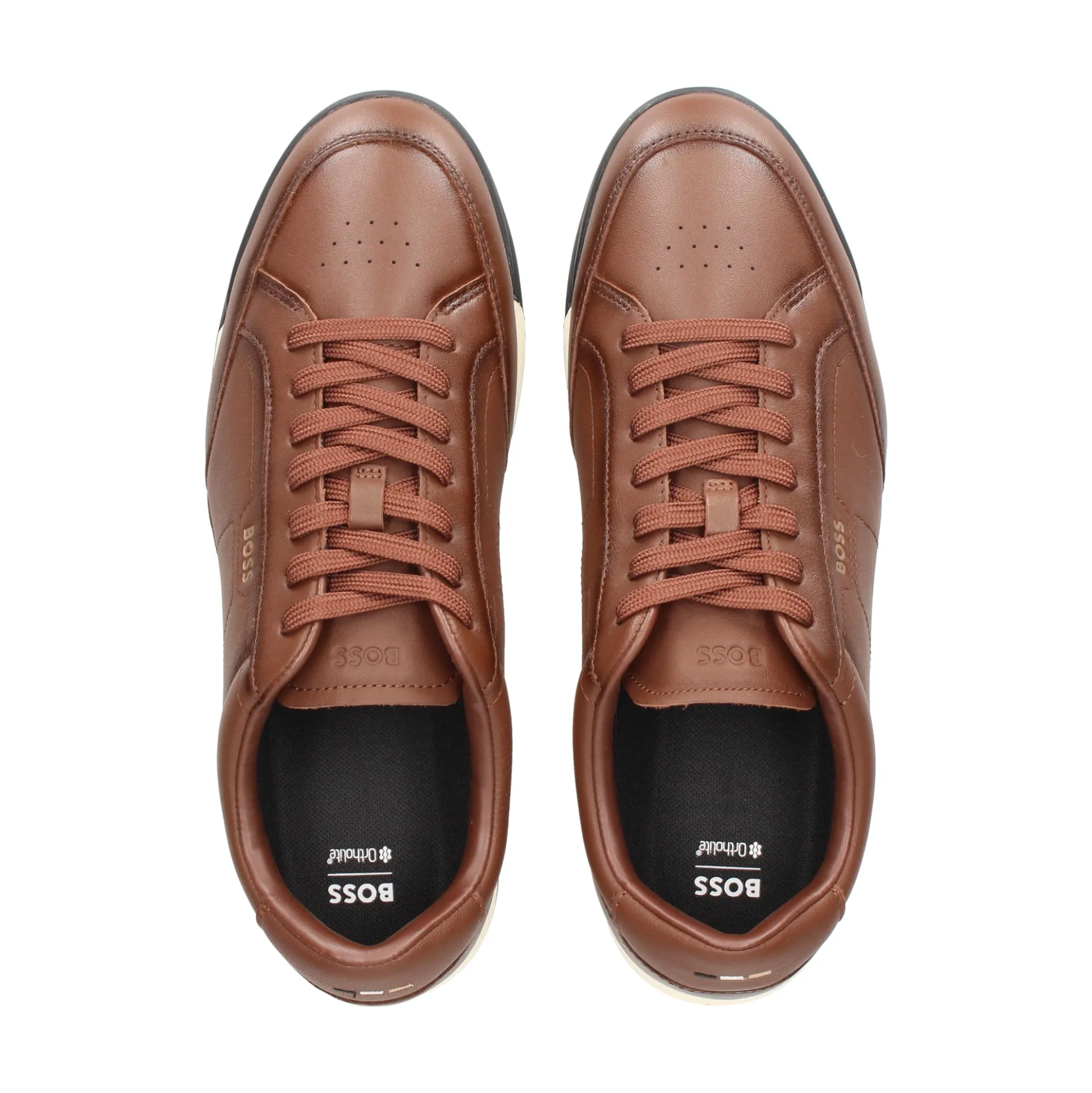 BOSS Zapatillas de Hombre Nitan_Lowp_bu 210 MEDIUM BROW