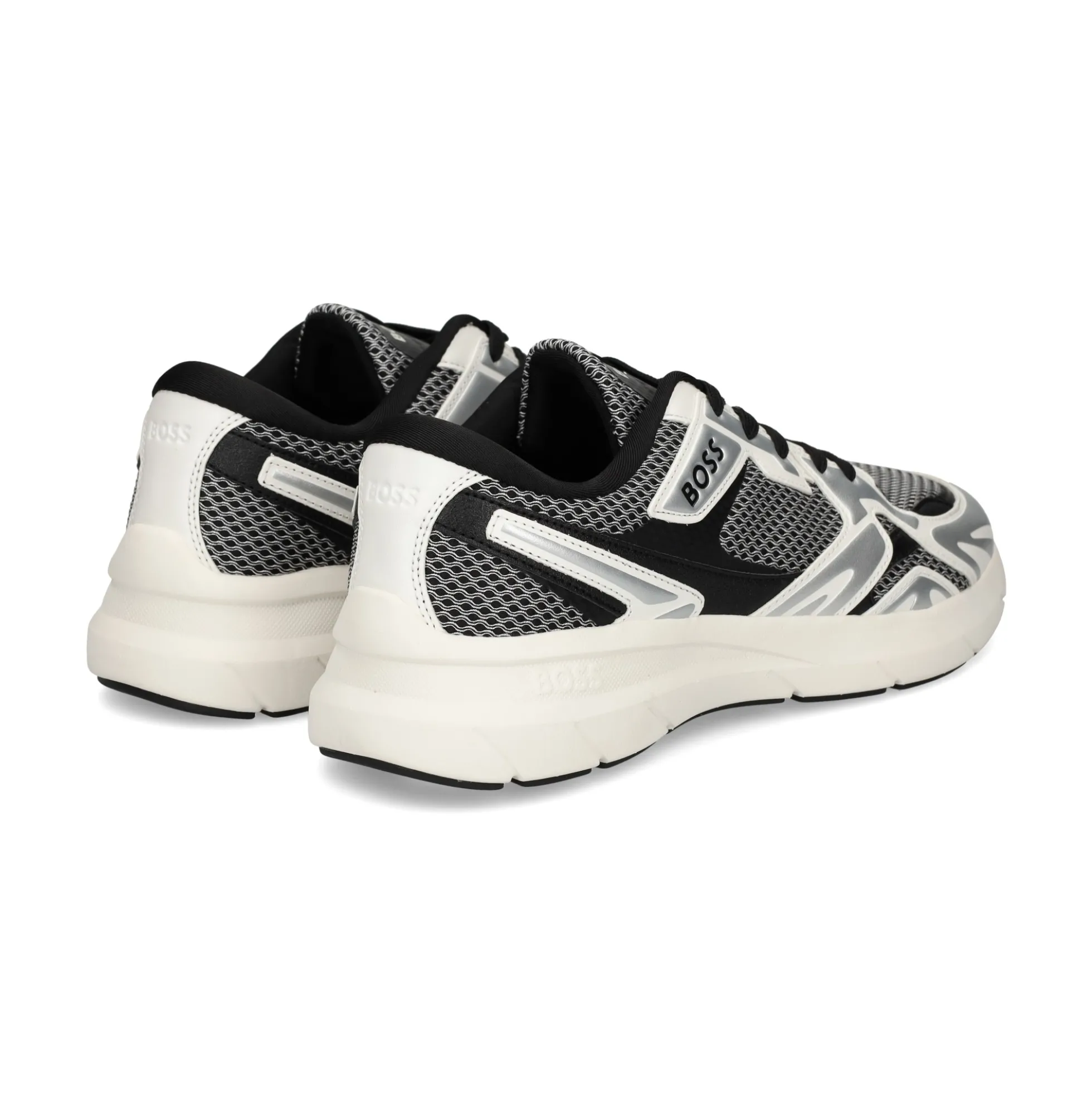 BOSS Zapatillas de Hombre Owen_Runn_memt 041 SILVER