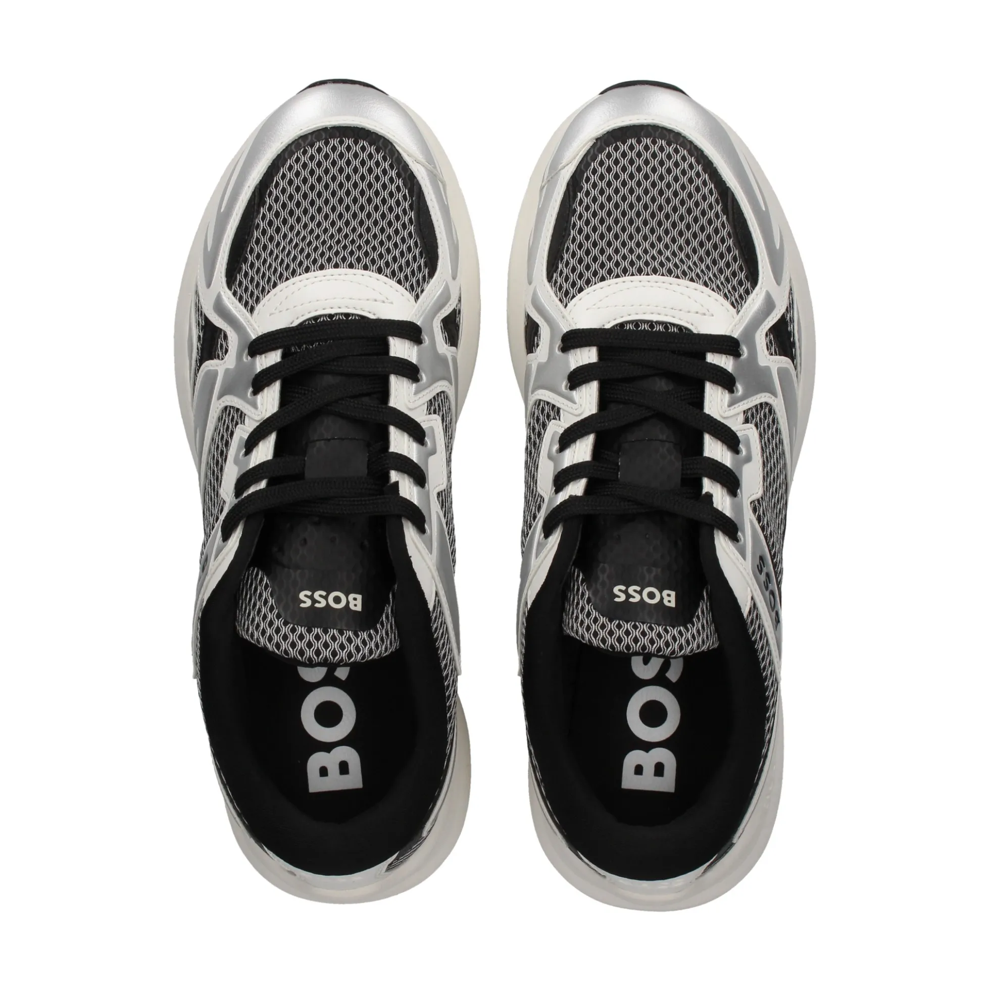 BOSS Zapatillas de Hombre Owen_Runn_memt 041 SILVER