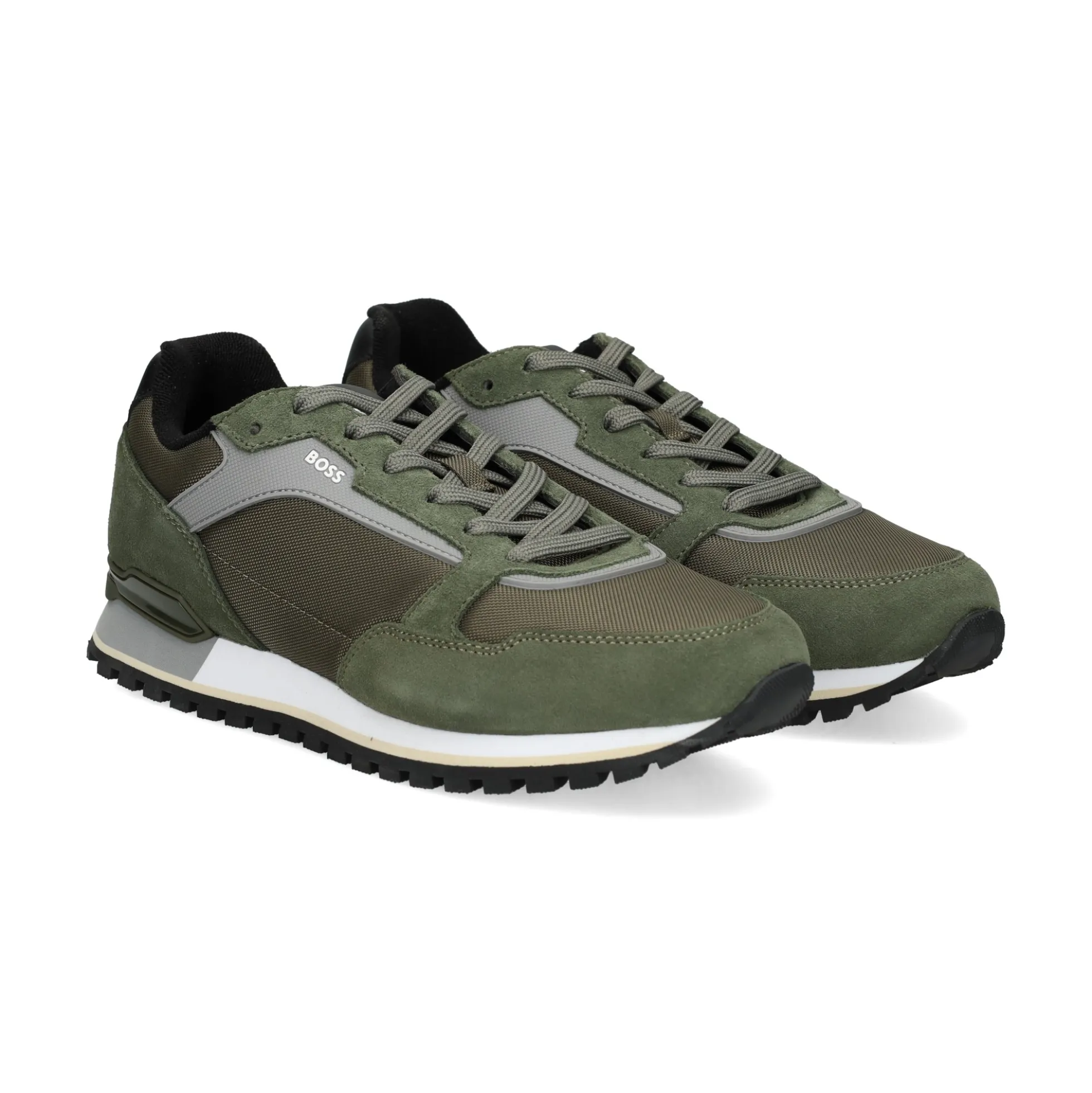BOSS Zapatillas de Hombre Parkour-L_Runn_sdnyt 301 DARK GREEN