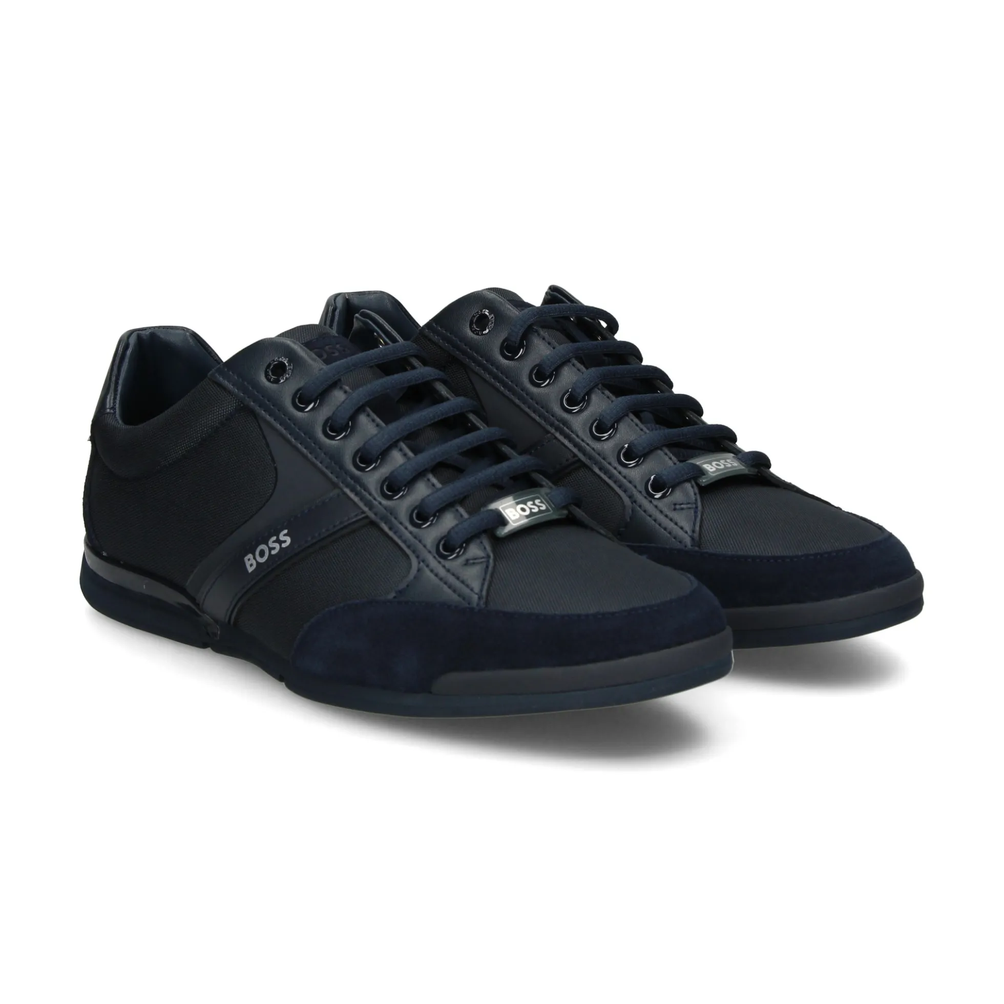 BOSS Zapatillas de Hombre Saturn_Lowp_lux4 A 401 DARK BLUE