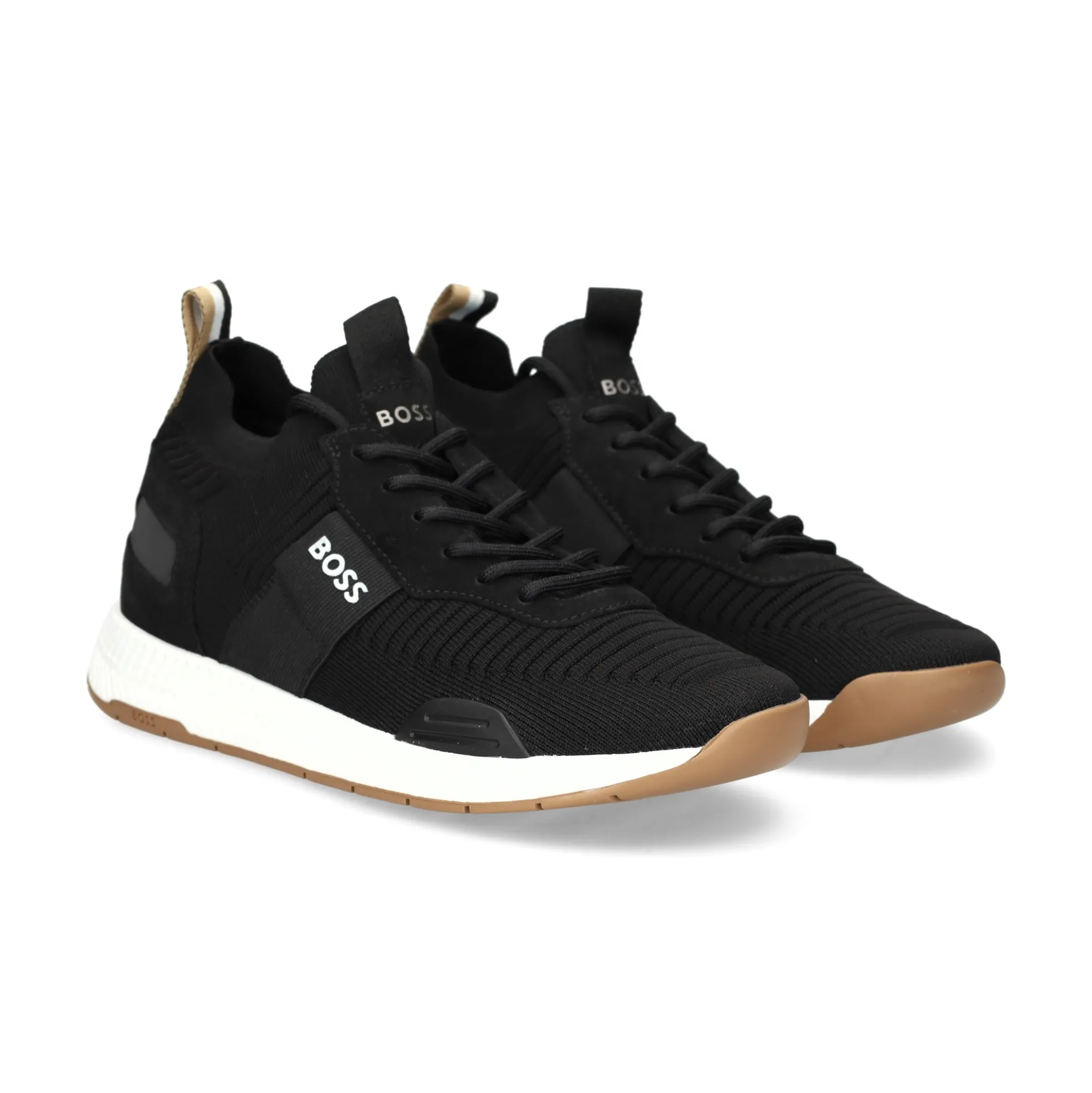 BOSS Zapatillas de Hombre Titanium_Runn_knst_N 014 Charcoal