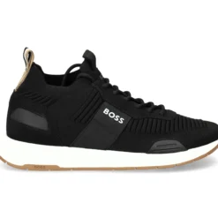 BOSS Zapatillas de Hombre Titanium_Runn_knst_N 014 Charcoal
