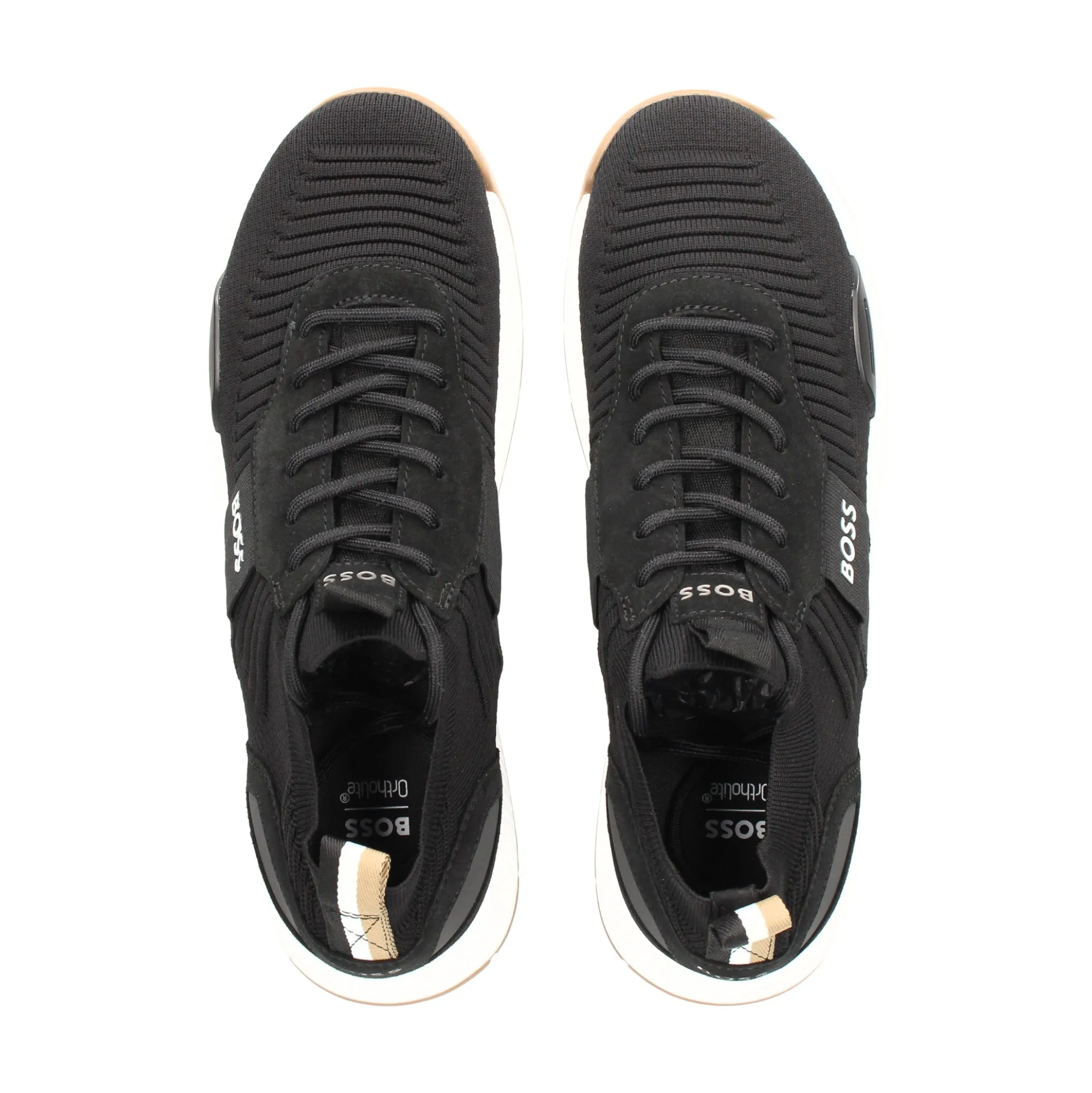 BOSS Zapatillas de Hombre Titanium_Runn_knst_N 014 Charcoal