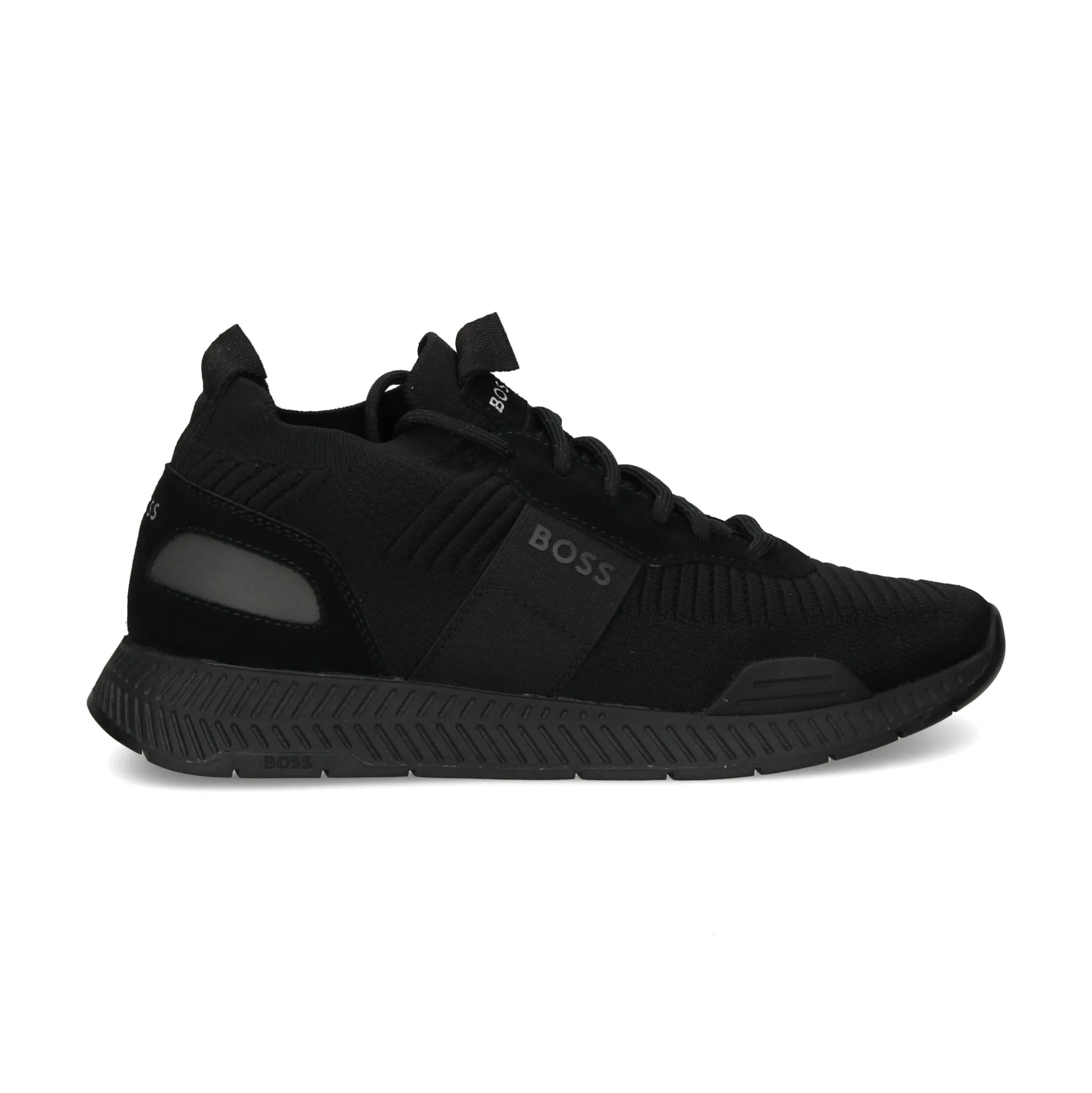 BOSS Zapatillas de Hombre Titanium_Runn_knstA 001 NEGRO