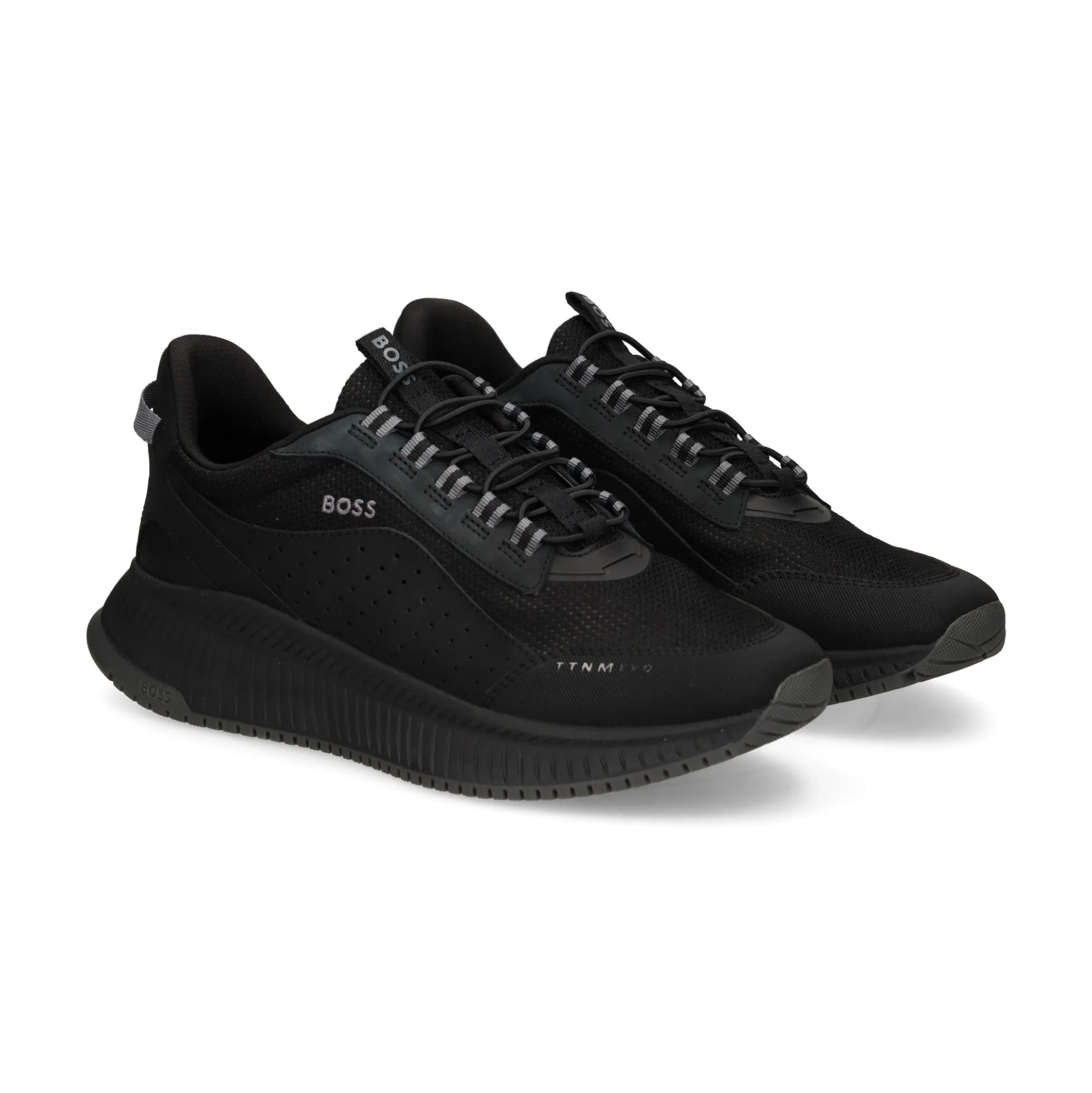 BOSS Zapatillas de Hombre TTNM EVO_Runn_menutp 005 BLACK