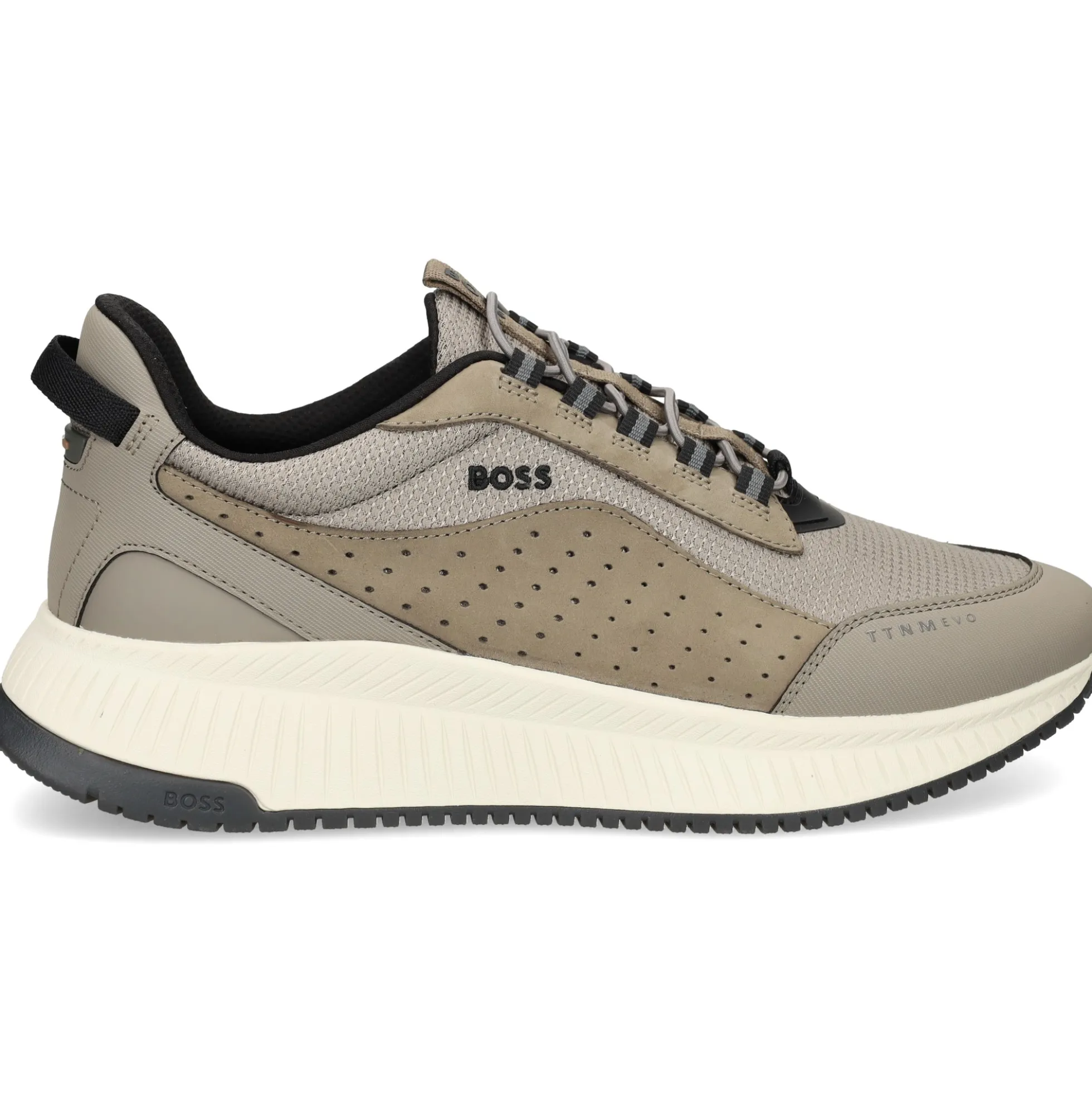 BOSS Zapatillas de Hombre TTNM EVO_Runn_menutp 259 Dark Beige