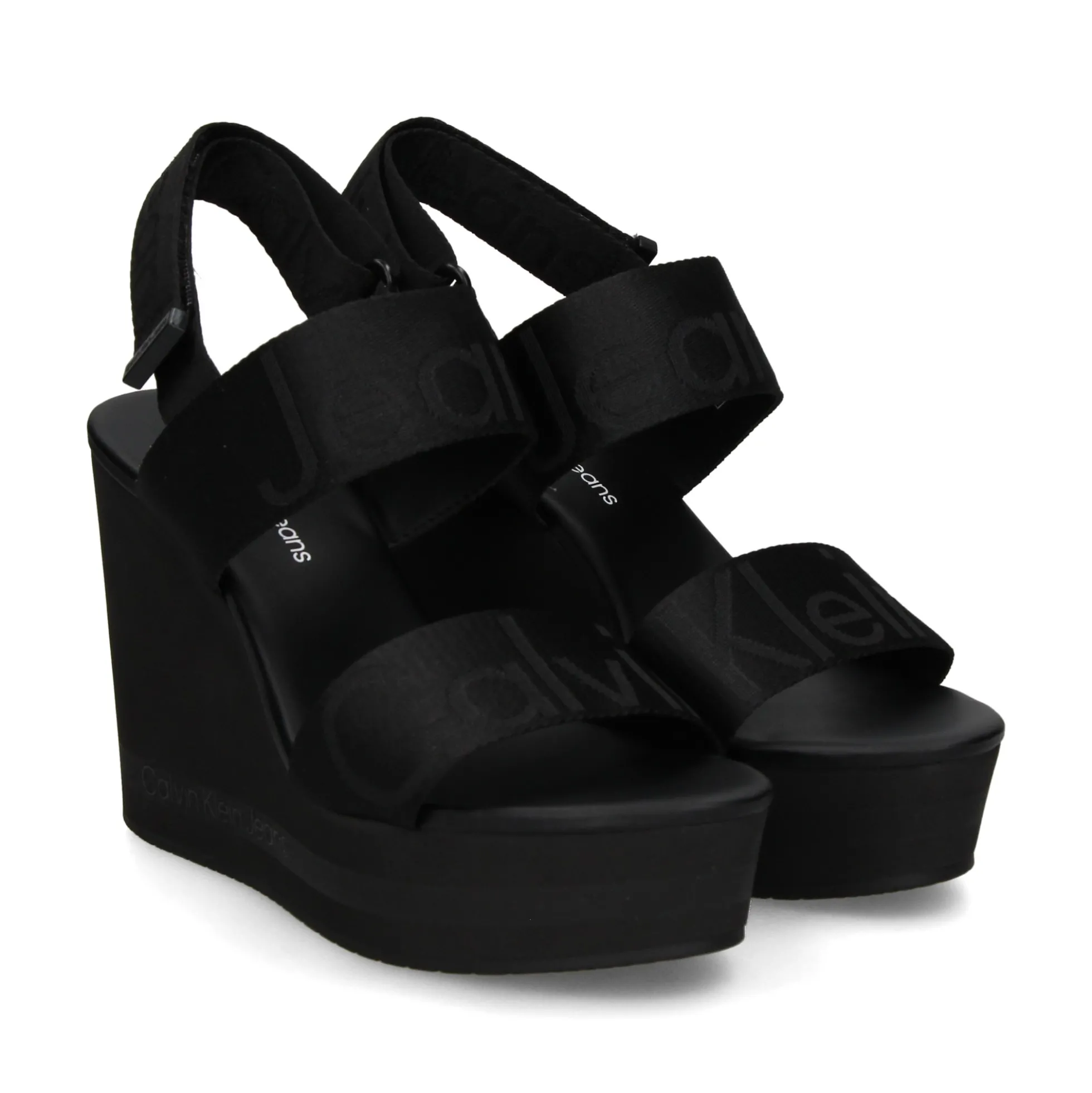 CALVIN KLEIN Sandalias cuña de Mujer YW0YW00959 BLACK - BDS
