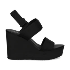CALVIN KLEIN Sandalias cuña de Mujer YW0YW00959 BLACK - BDS
