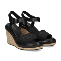 CALVIN KLEIN Sandalias cuña de Mujer HW0HW02050 BEH BLACK