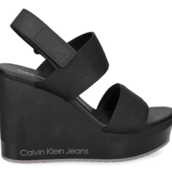 CALVIN KLEIN Sandalias cuña de Mujer YW0YW01360 0GO BLACK
