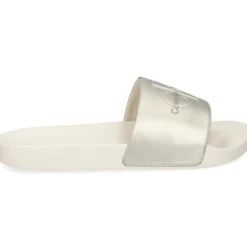 CALVIN KLEIN Sandalias planas de Mujer YW0YW01243 0GI CREAMY WHIT