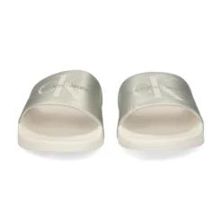 CALVIN KLEIN Sandalias planas de Mujer YW0YW01243 0GI CREAMY WHIT