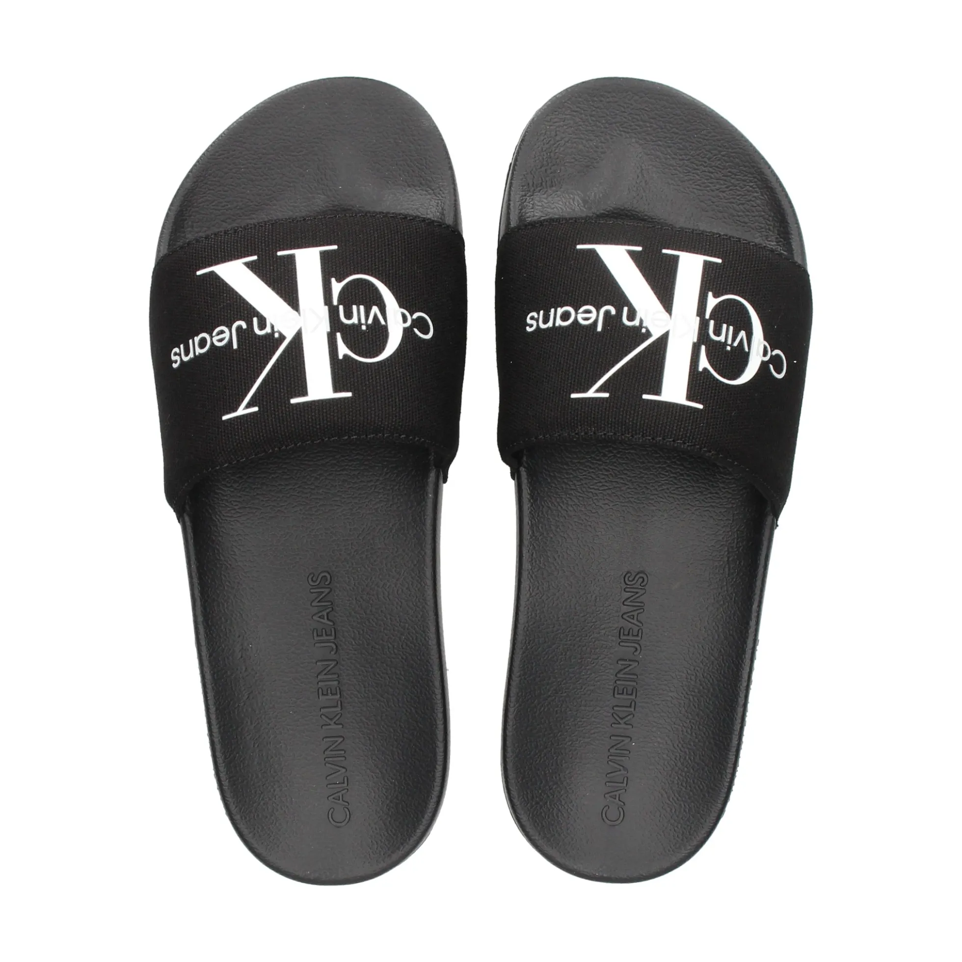 CALVIN KLEIN Sandalias planas de Mujer YW0YW00103 BDS BLACK/BRIGH