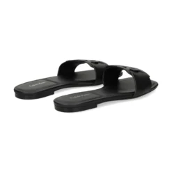 CALVIN KLEIN Sandalias planas de Mujer HW0HW03128 0GJ TRIPLE NEGR