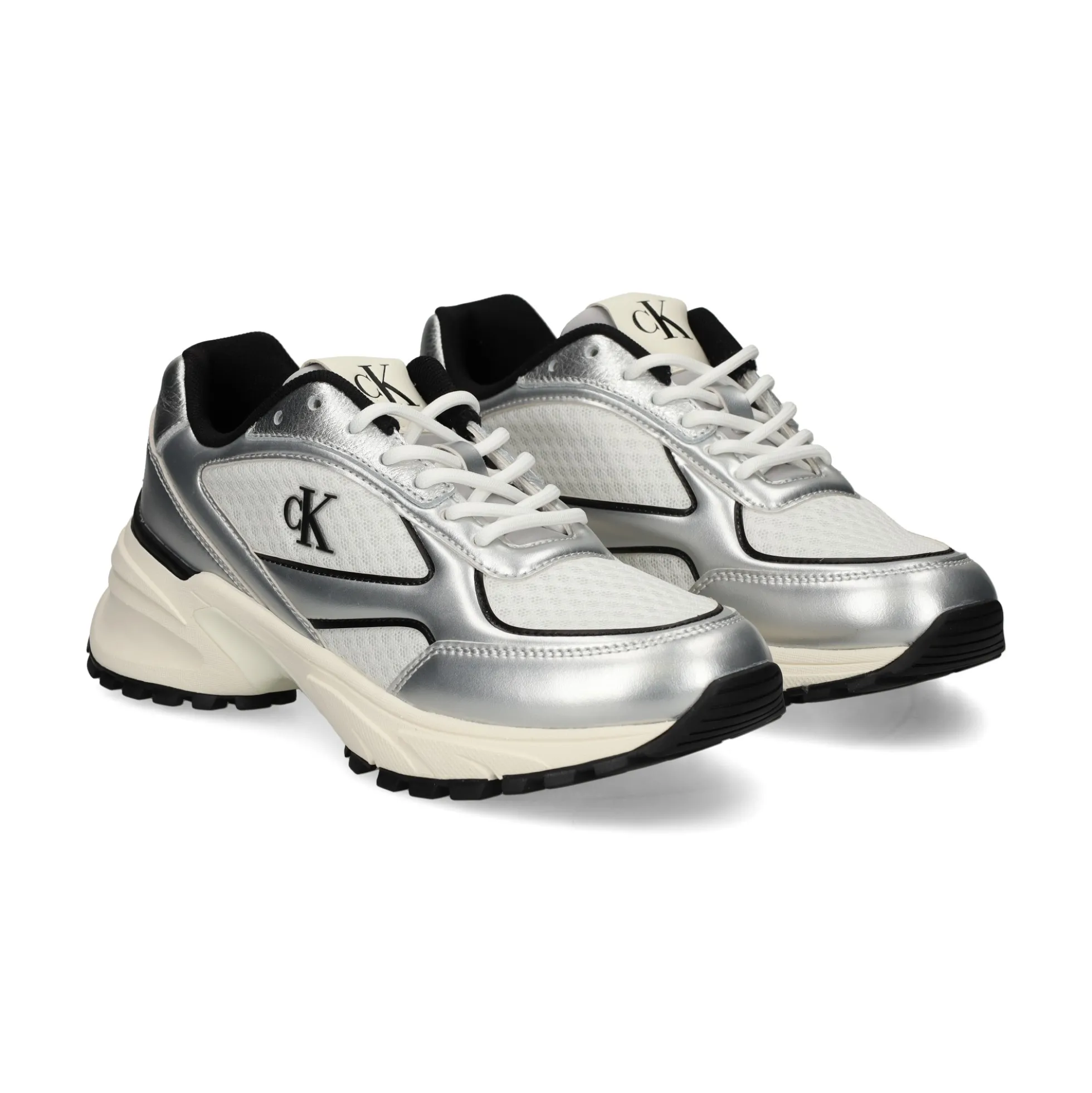 CALVIN KLEIN Zapatillas de Mujer YW0YW02063 0IX SIL/BLK/WHI