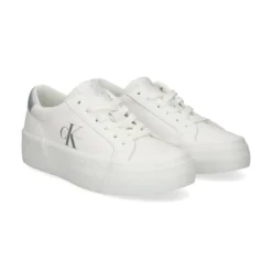 CALVIN KLEIN Zapatillas de Mujer YW0YW01877 02R BLANCO BRIL