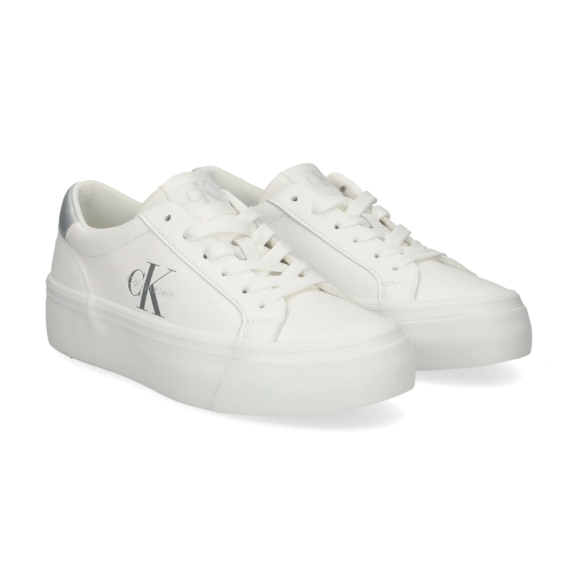 CALVIN KLEIN Zapatillas de Mujer YW0YW01877 02R BLANCO BRIL