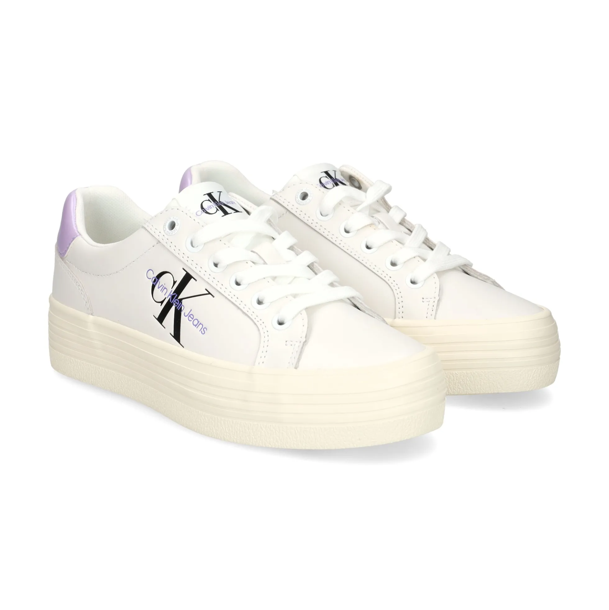 CALVIN KLEIN Zapatillas de Mujer YW0YW01474 0LB WHITE/PASTE