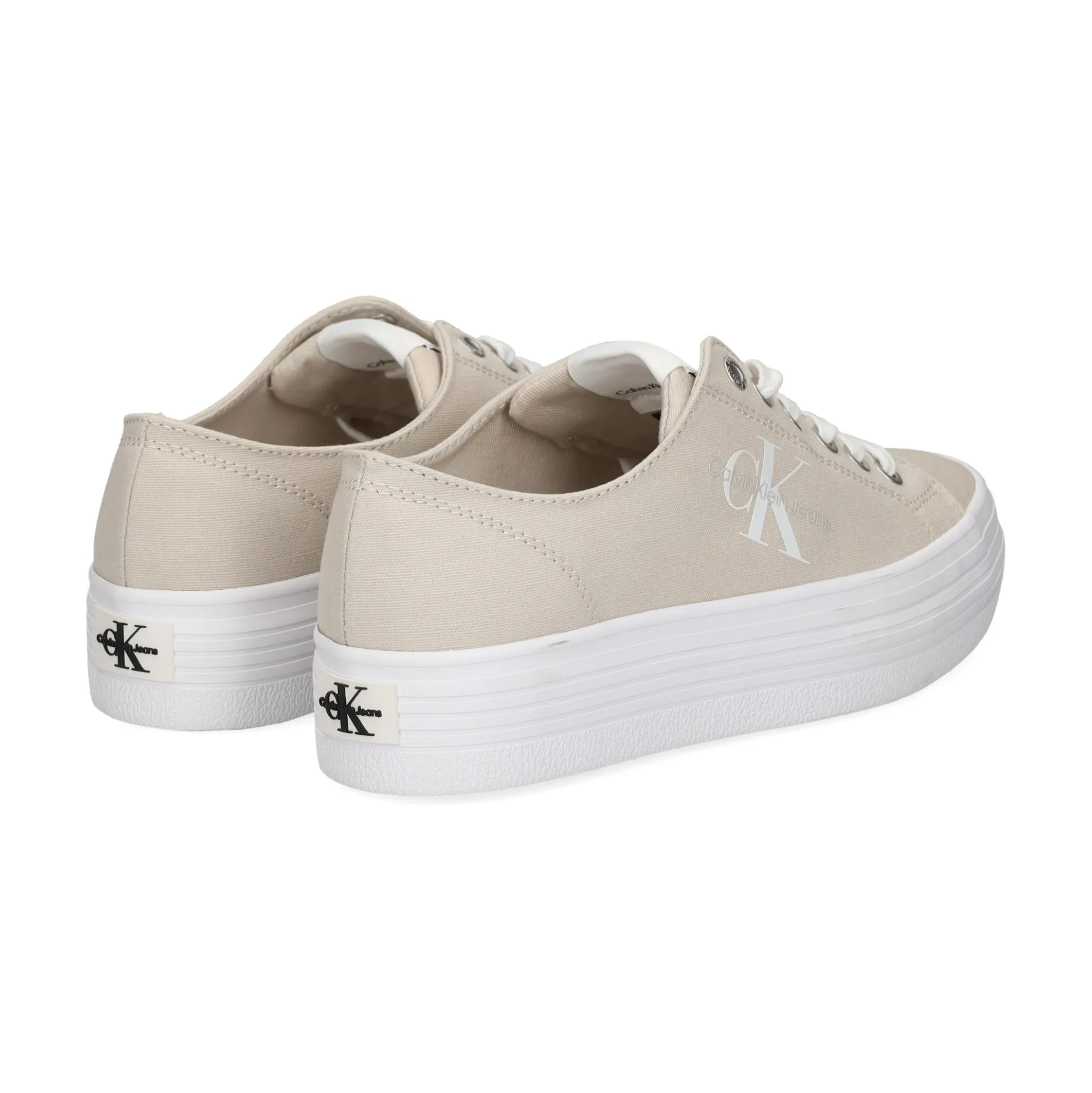 CALVIN KLEIN Zapatillas de Mujer YW0YW01030 0F4 EGGSHELL/BR