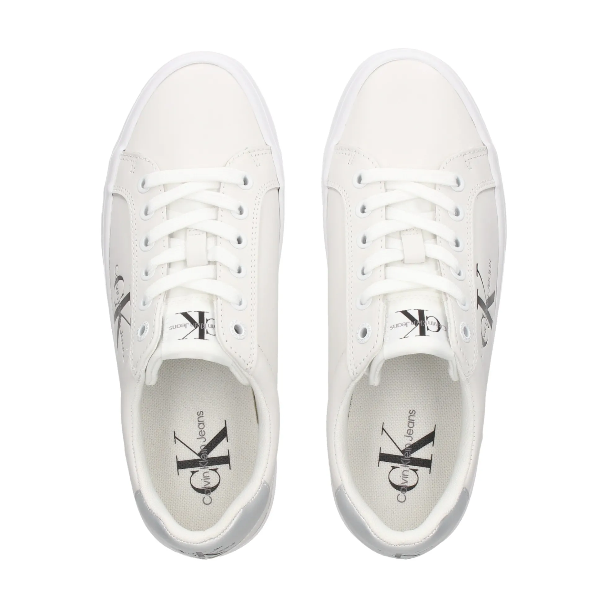 CALVIN KLEIN Zapatillas de Mujer YW0YW01474 0K9 WHITE/SILVE