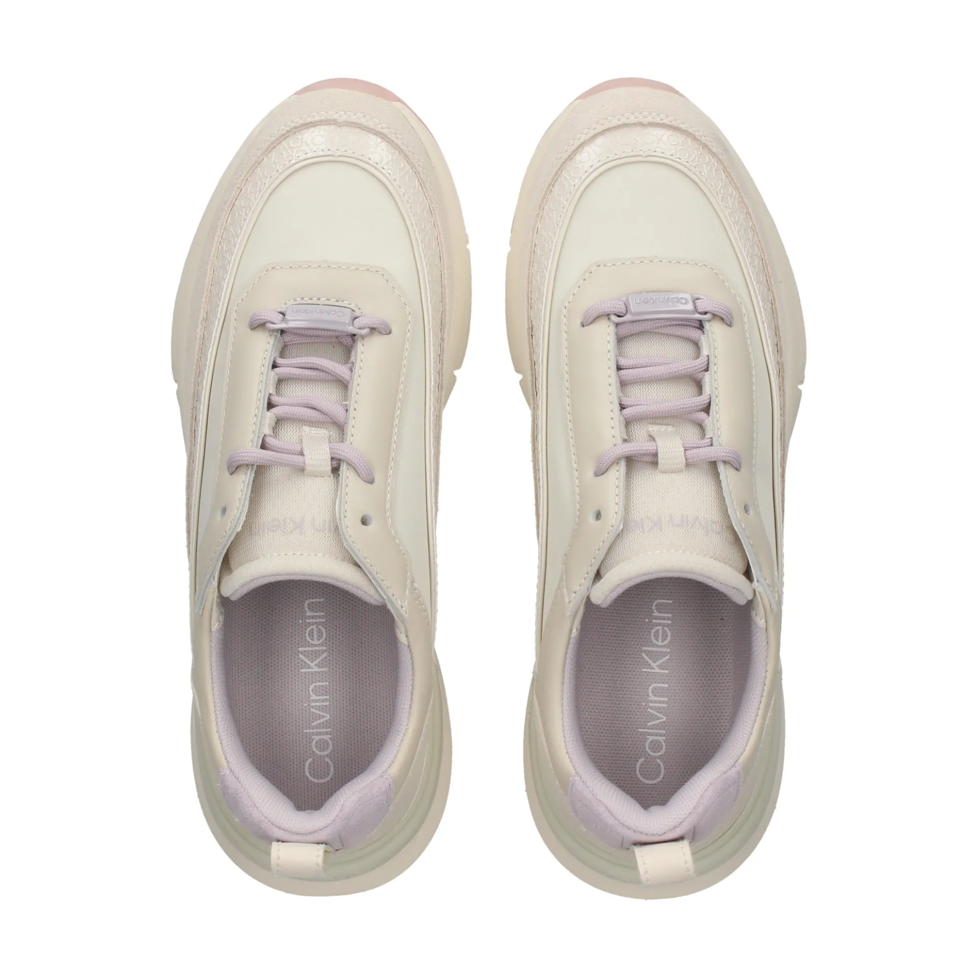 CALVIN KLEIN Zapatillas de Mujer HW0HW01581 0HF DK ECRU /