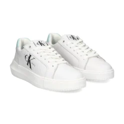 CALVIN KLEIN Zapatillas de Mujer YW0YW00823 WHITE/GREE-OLF