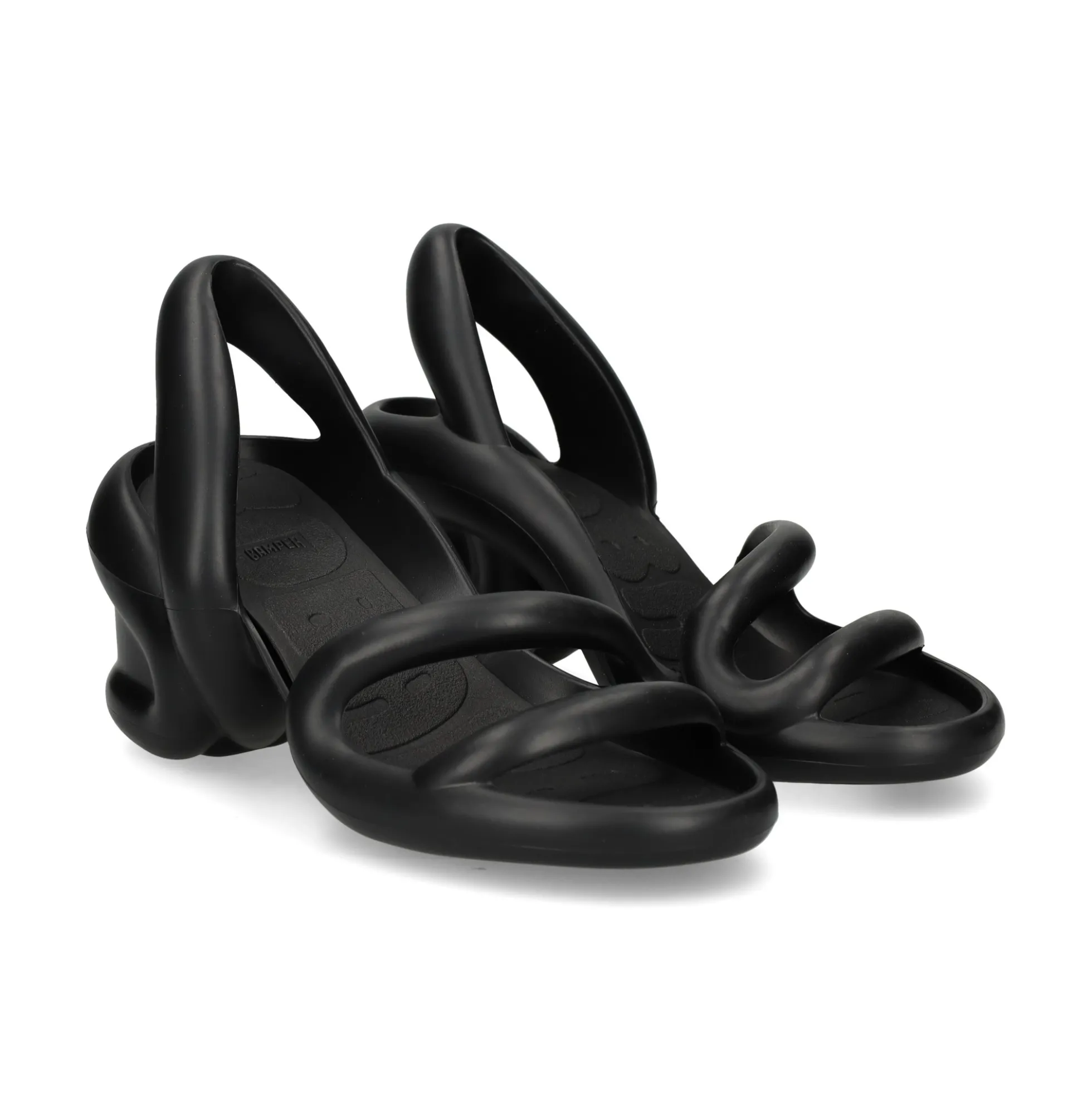 CAMPER Sandalias con tacón de Mujer K200155 026 Negro Matt