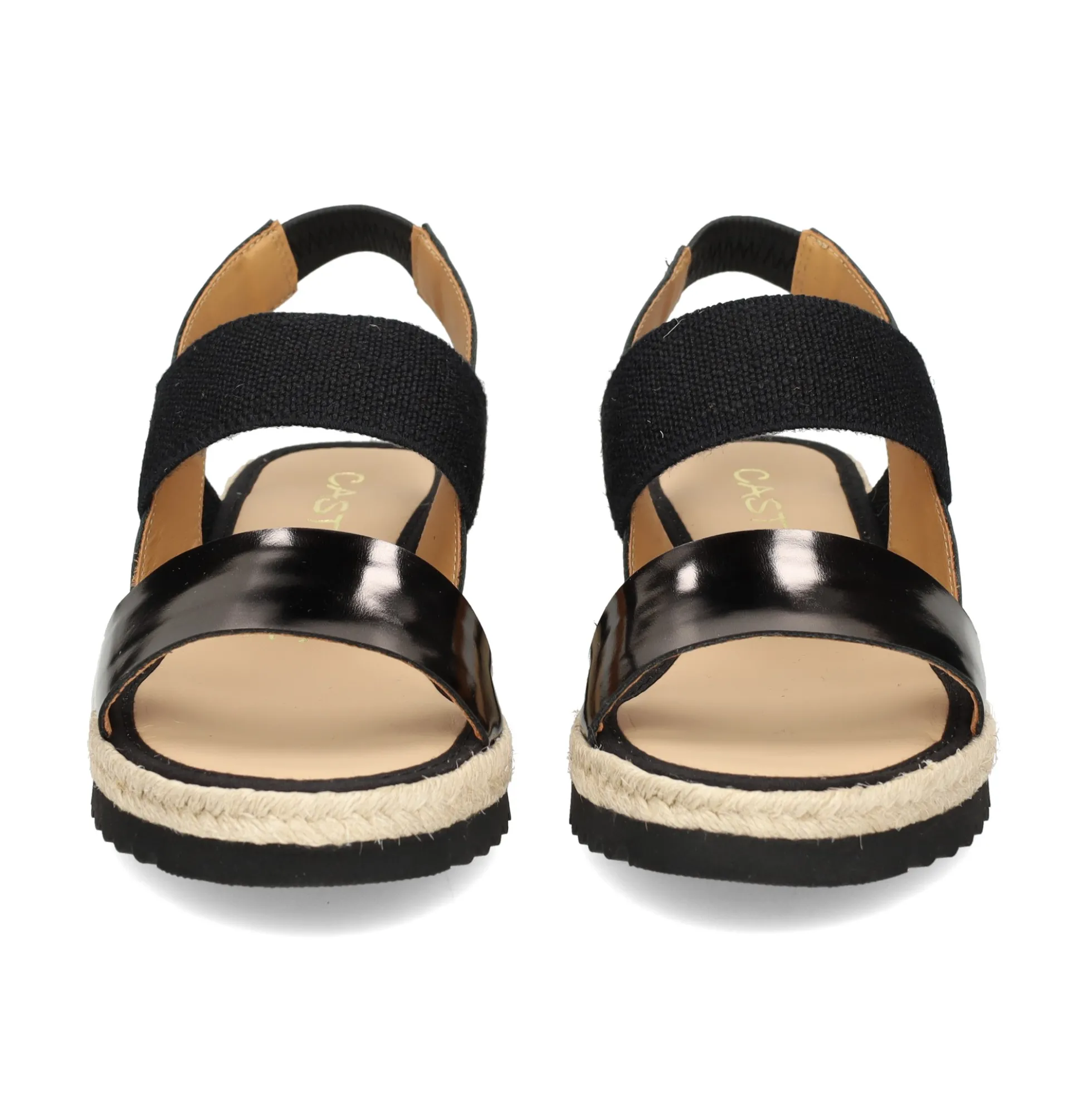 CASTELLER Sandalias cuña de Mujer 52-155-ANYELACA BRONCE+NEGRO