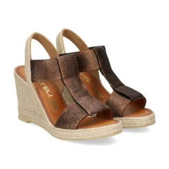 CASTELLER Sandalias cuña de Mujer 49-21-892 BRONCE