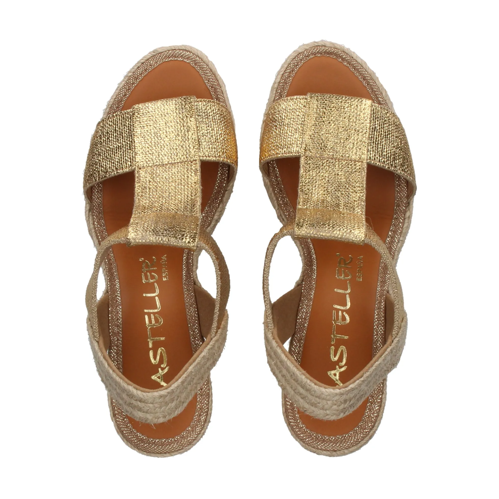 CASTELLER Sandalias cuña de Mujer 49-21-892 ORO