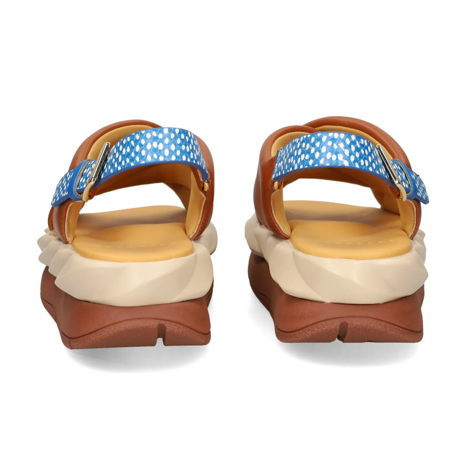 4CCCCEES Sandalias con plataforma de Mujer MELLOW MOA MARRON