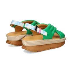 4CCCCEES Sandalias con plataforma de Mujer MELLOW MANA VERDE