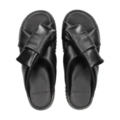 4CCCCEES Sandalias con plataforma de Mujer PLIA BOW NEGRO